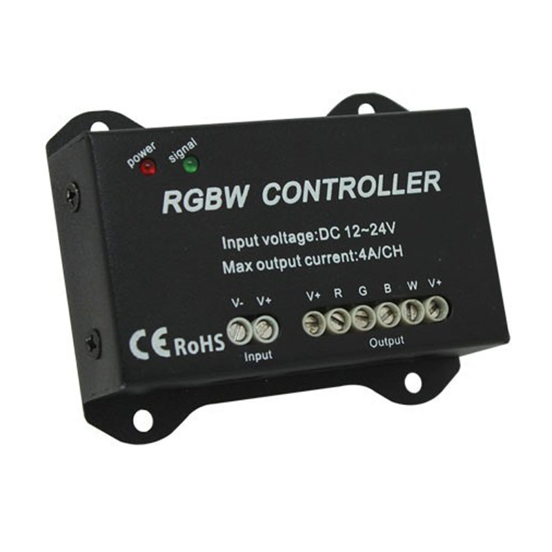 RF104 DC12-24V 4 Channels RGBW  LED Wireless RGBW Controller